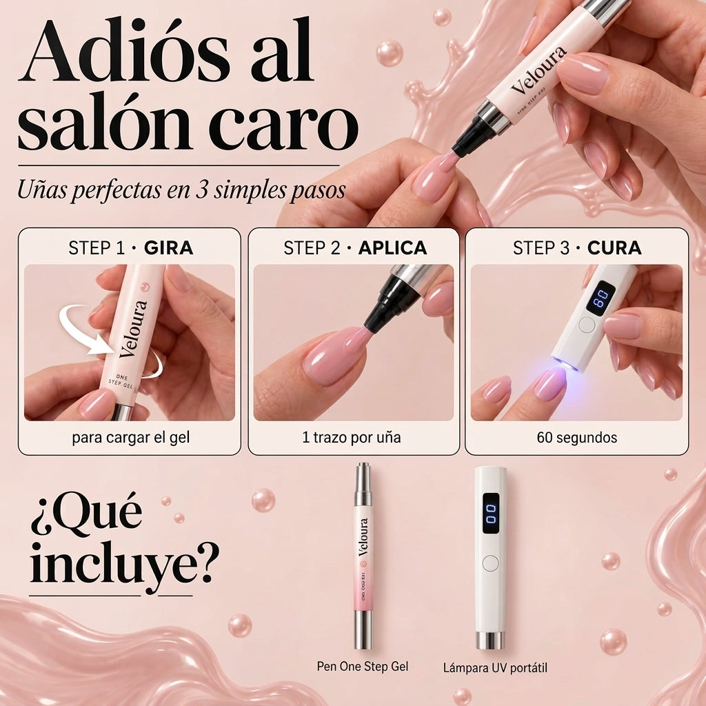 Lápiz 3 en 1: Uñas en 10 min